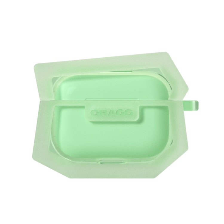 【GRAGG】 LANDING CORNER CASE - CLEAR MINT イヤホンケース 正規品