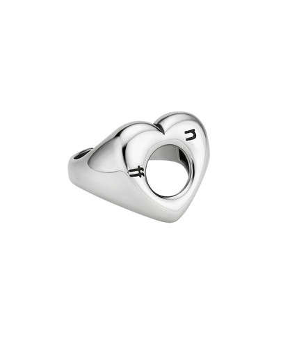 NFF heart void ring black silver ハートボイドリング ブラック シルバー925 韓国アクセサリー 正規品 レディース 指輪