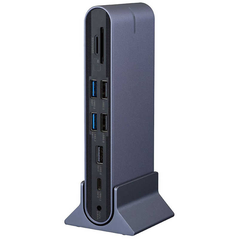 ナカバヤシ　PD100W対応 Type-Cトリプルディスプレイ ドッキングステーション　UDC14GY