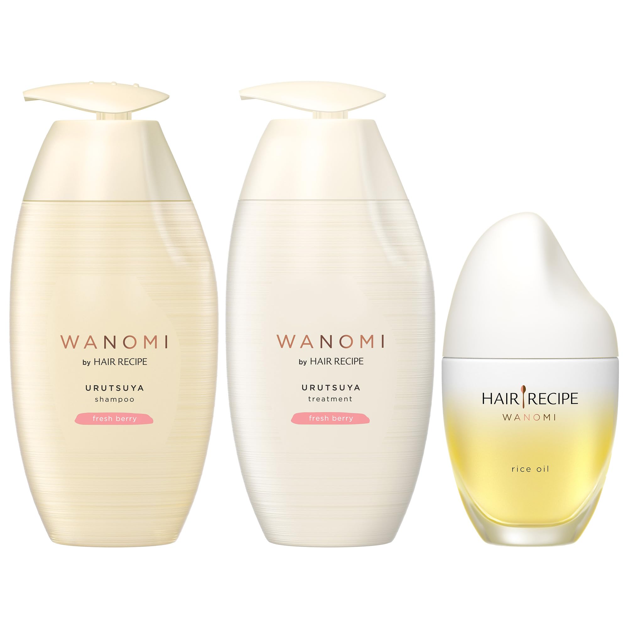 和の実 うるつやポンプ+ヘアオイル セット ヘアレシピ (ワノミ・Wanomi)