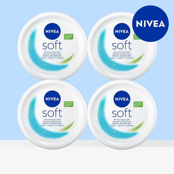 ソフトリフレッシングモイスチャライジングクリーム 200ml 4個 4,136円