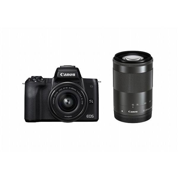 EOS Kiss M ダブルズームキット [ブラック] ミラーレス一眼カメラ
