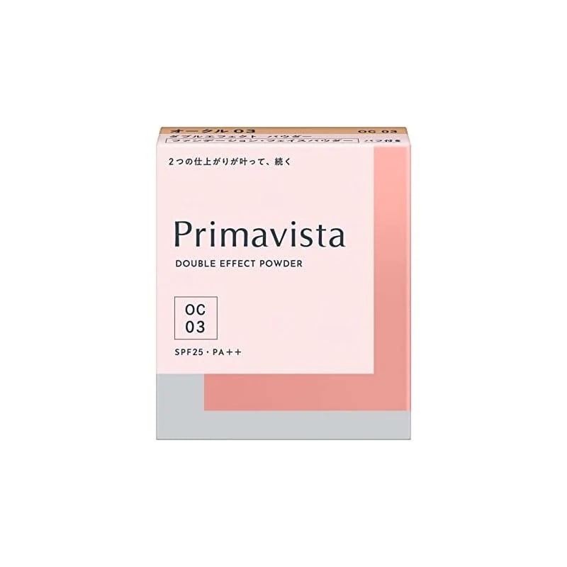 【即納】プリマヴィスタ ダブルエフェクト パウダー オークル03 SPF 25 PA++パウダーファンデーション 1個 (x 1)