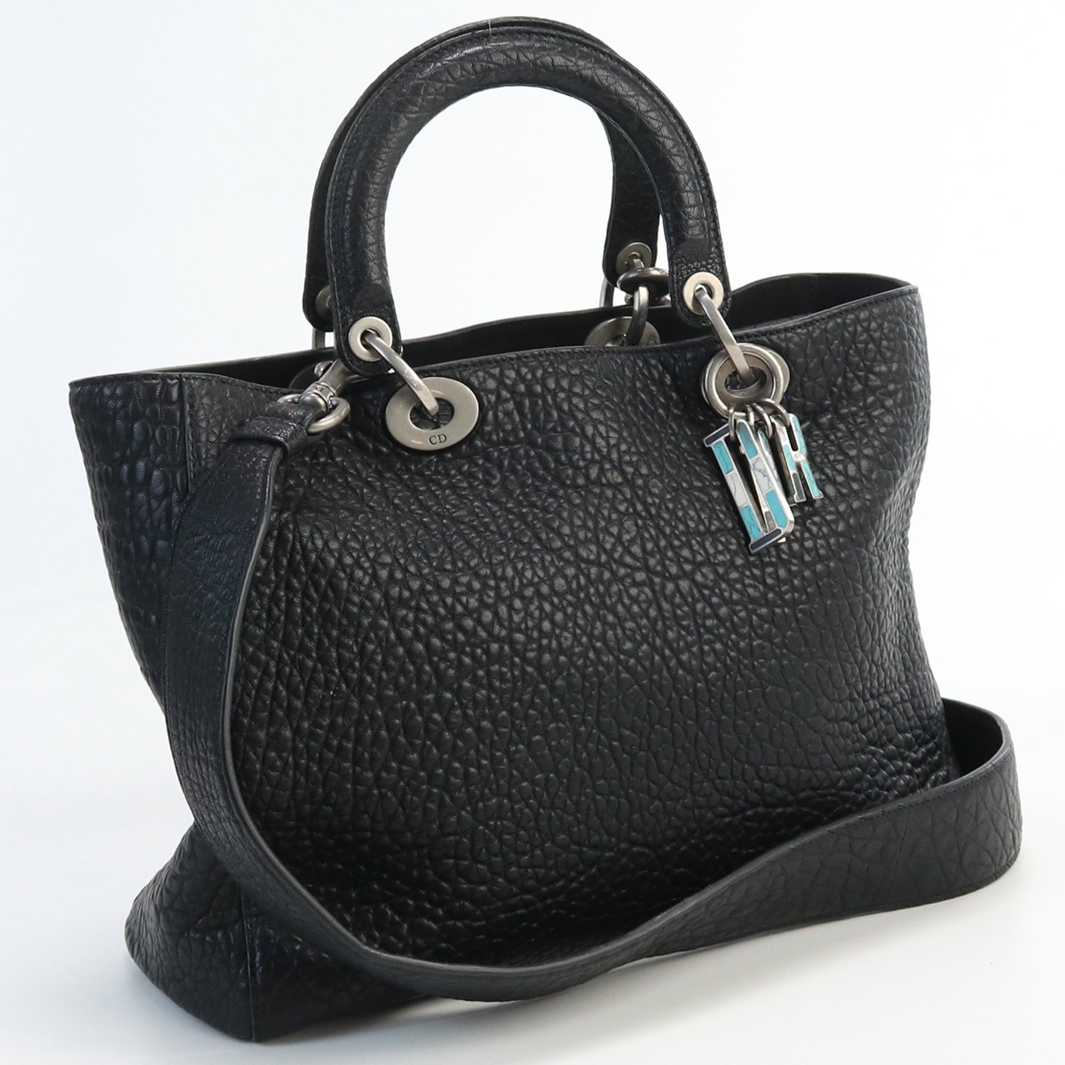 ディオリッシモ 250000 CD69488 ハンドバッグ レザー/ディオリッシモ ブラック【中古】 レディース