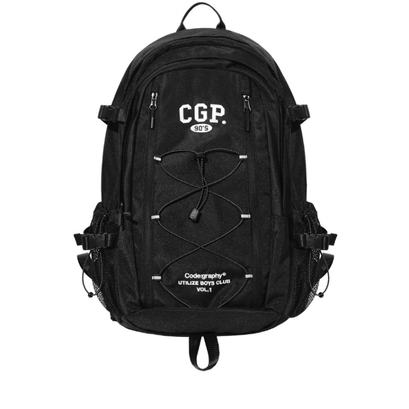 CODEGRY CGP アーチロゴバックパック_ブラック (+ミニポーチ)