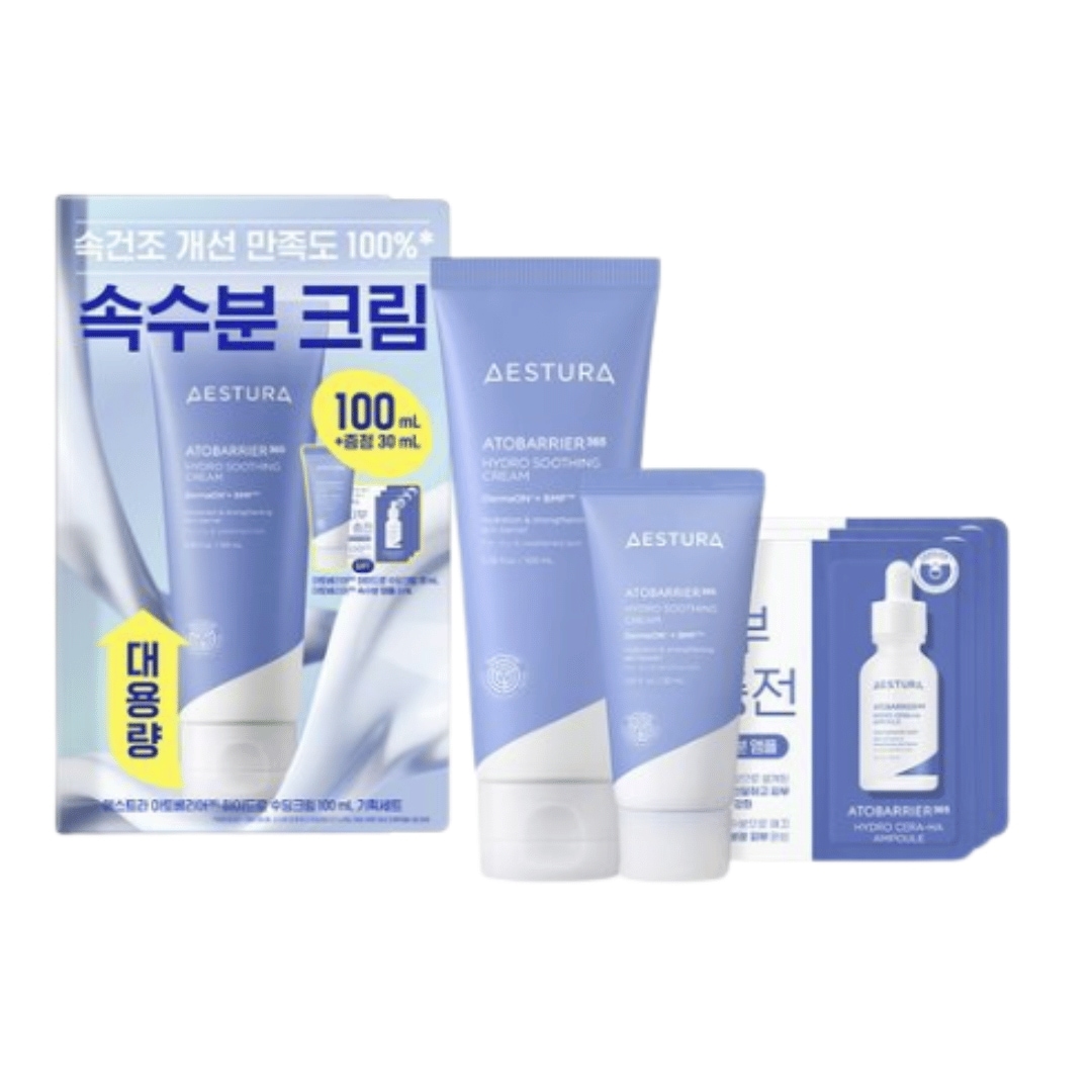 アトバリア365 ハイドロ スージングクリーム 100ml 大容量企画（+30ml+セラ-ヒアル 中水分アンプル3ml）