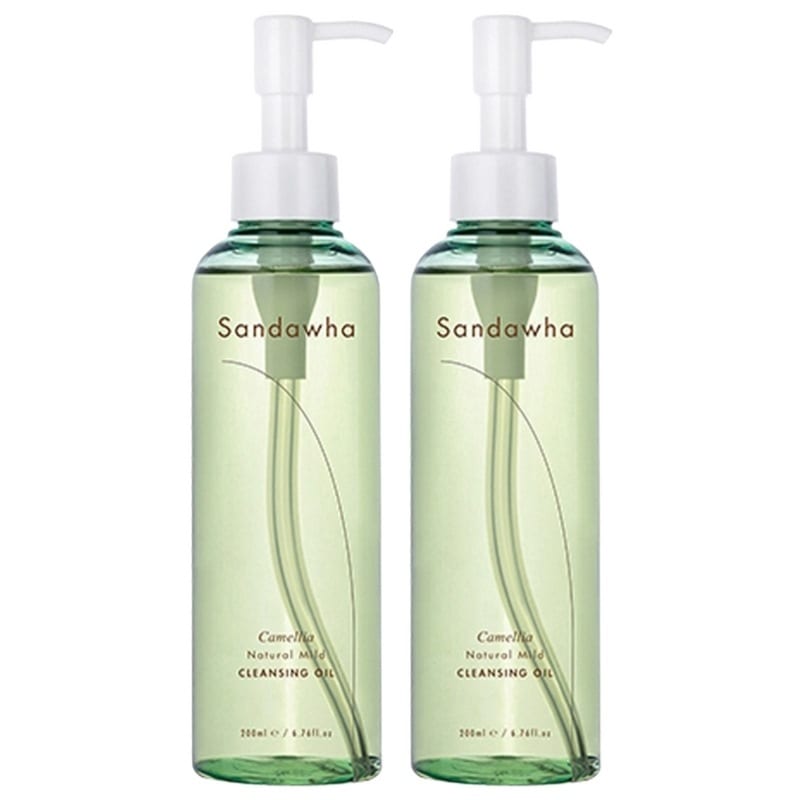 カメリアナチュラルマイルドクレンジングオイル 200ml x2 天然100% カメリアオイル 低刺激ディープクレンジング 軽量かつしっかりとしたクレンジングオイル