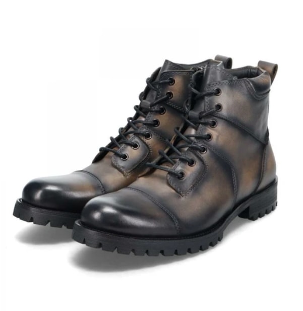 フープディドゥ タンクソールレースアップブーツ ブラックコンビ 44(27.0cm) 17,750円