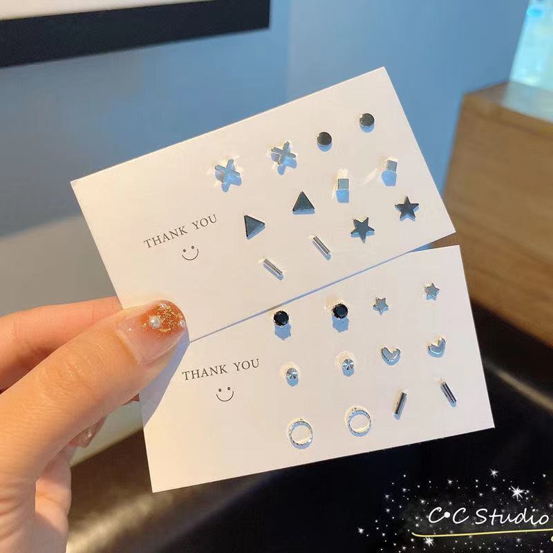 【急速出荷!】100psc【30日間の人気1586件】耳穴純銀ピアスセットシンプル日韓風耳骨釘女子学生韓国版耳釘耳飾りアレルギー防止