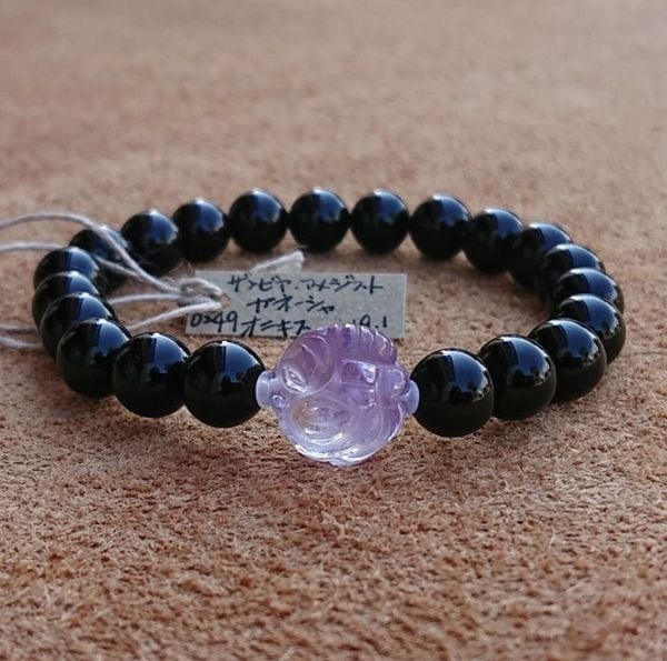 ブレスレット レディースアクセサリー アクセサリー ファッション ガネーシャ ザンビア産アメジスト