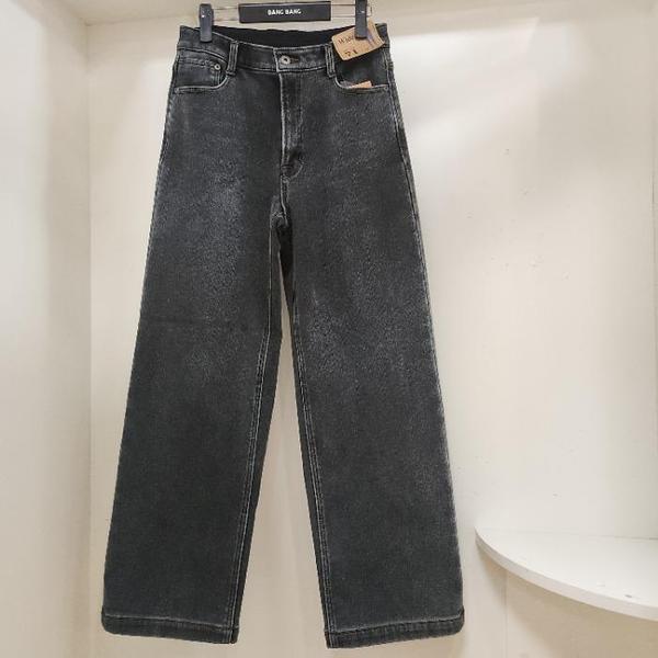 HC15 女性 冬 ウエストバンド ミンクボアボンディング ワイドフィット ジーンズ NQL861 (S42766909)