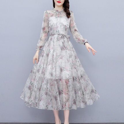 ワンピース デート ミモレ ミモレ丈 袖あり 長袖 かわいい 大人可愛い きれいめ シンプル カジュアル 大人 上品 おしゃれ お洒落 主役級 存在感 春 秋 10代 20代 30代 レディース