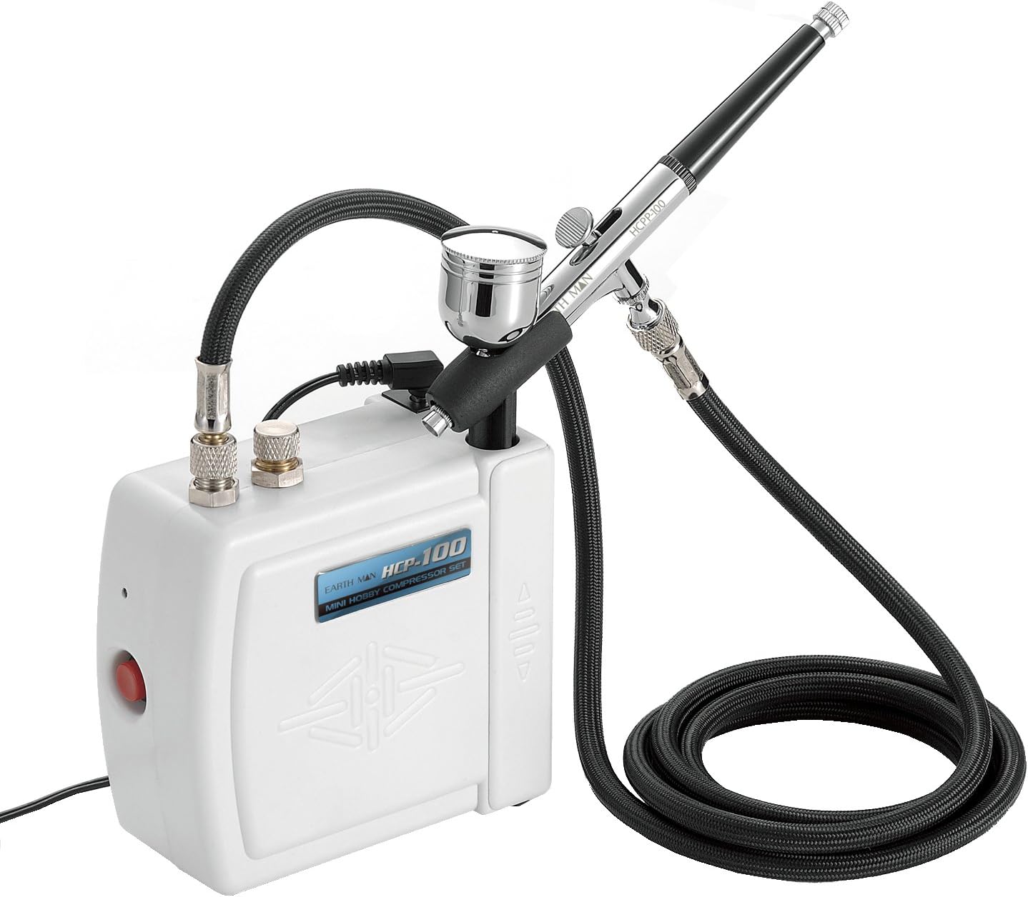 高儀(Takagi) ミニホビーコンプレッサーセット EARTH MAN HCP-100【エアブラシがすぐに使えるセット】 コンプレッサー エアブラシ ガンプラ エアコンプレッサー 6,528円