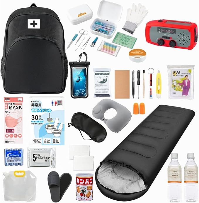 防災リュック 【防災士推奨・32点セットグッズ】 1人用 避難リュック ボ