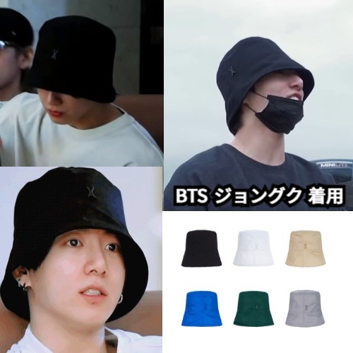 [韓國正品店][バジャル][BTSジョングク着用] スタッド ドロップ オーバーフィット バケットハット (6color)/bts ジョングクが愛用する帽子