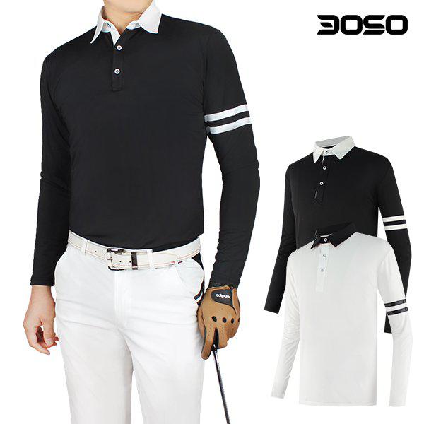 ゴルフウェア 男性 春/秋 配色カラー ゴルフTシャツ/KSEE
