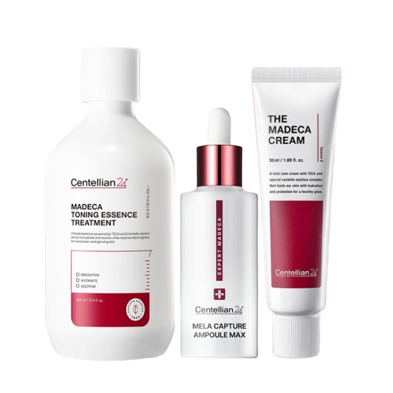 マデカ 3点 セット（トーニングエッセンストナー300ml + メラキャプチャーアンプルマックス45ml + ザマデカクリーム50ml(シーズン6) / 韓国人気 皮膚科 敏感肌 スキンケアセット
