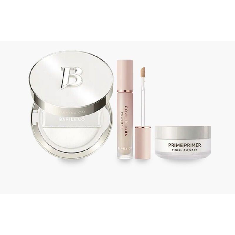 【3点セット】【カラー追加】パーフェクト カバー ベースクッション(ホワイトクッション+パワーフィット コンシーラー+パウダー)