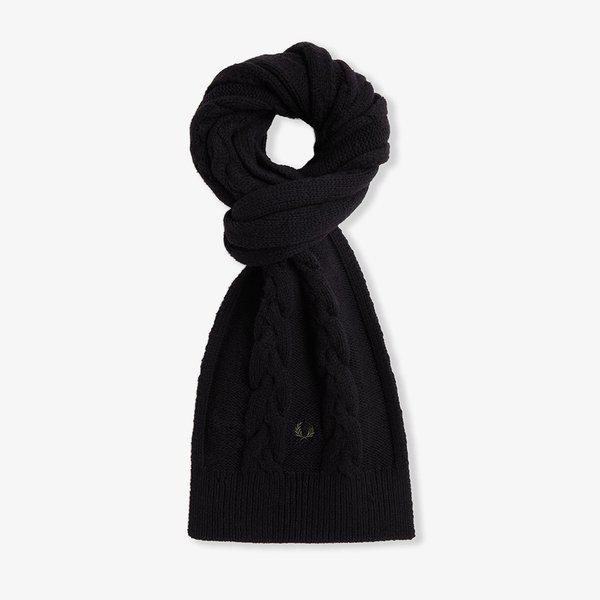 [プラットフォーム+] 2024年 FW 男女共用 ラムウール ケーブル スカーフ CFPU2438145-102