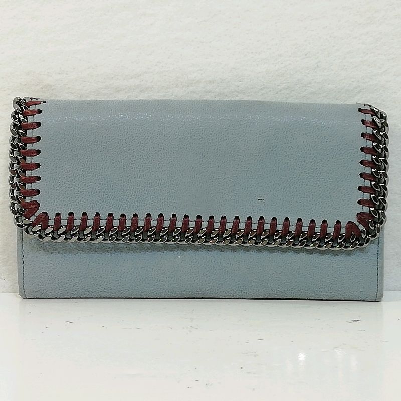 【中古】STELLAMCCARTNEY ステラマッカートニー 長財布 ライトブルー 430999メール便でお送りします【代引き不可】