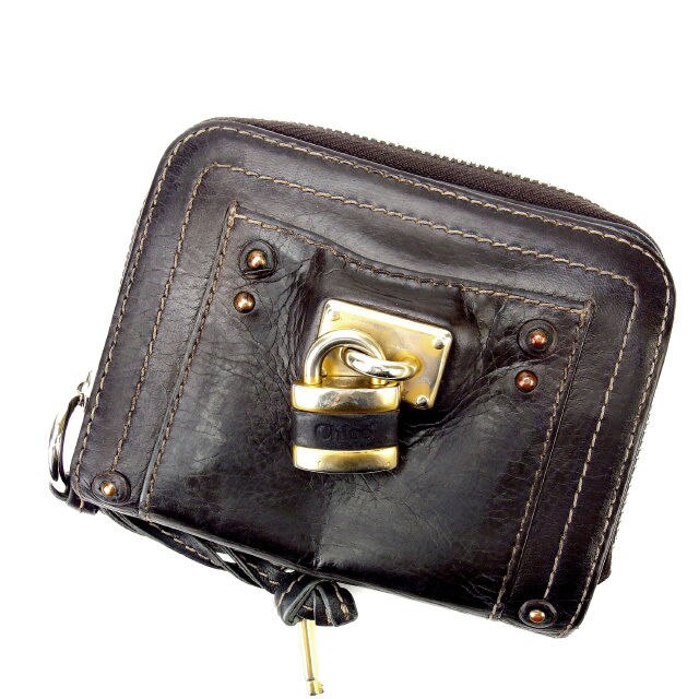 二つ折り財布 バティントン ブラウン 中古