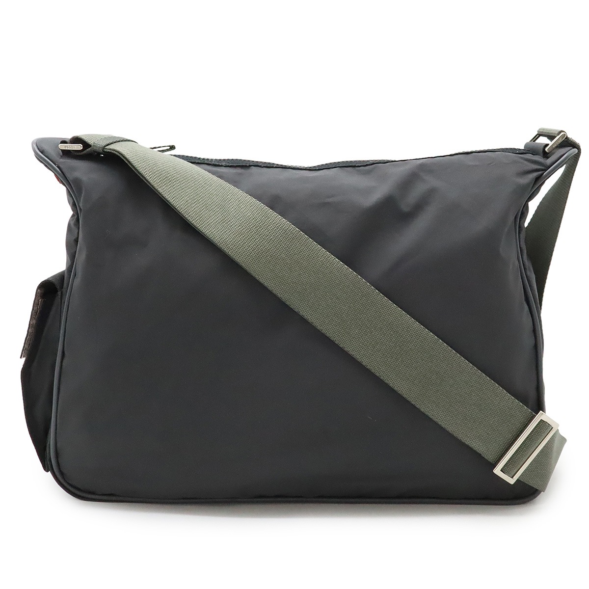 プラダスポーツ スポーツライン ショルダーバッグ メッセンジャーバッグ ナイロン グレー 4VA11