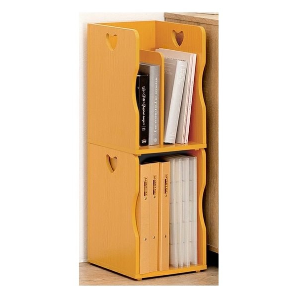 ブックスタンド ライトナチュラル 2個組 幅24.5×奥行25.5×高さ35cm 1台 MM-6805LNTS2