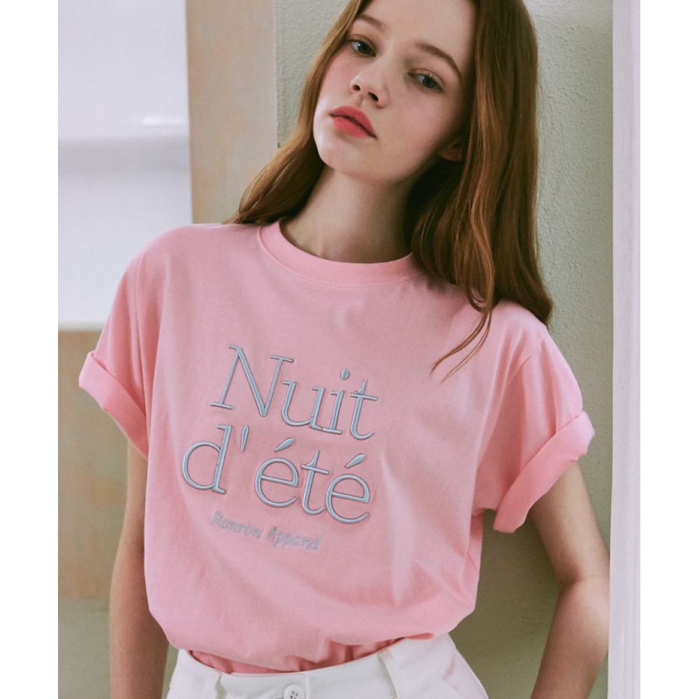 PURRON サマーナイト T シャツ ソフトピンク