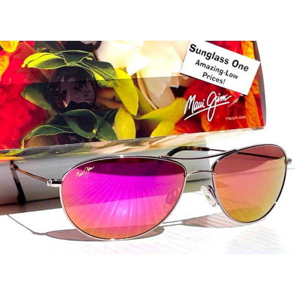 マウイジムNEW Maui Jim BABY BEACH Rose Gold POLARIZED Sunrise Pink Sunglass P245-16R