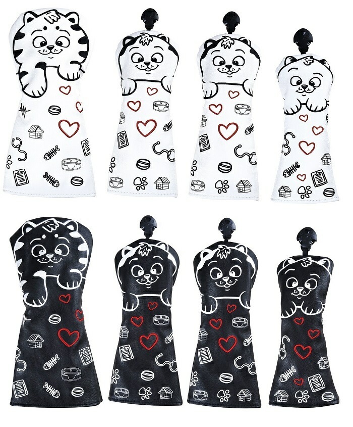 ゴルフ ヘッドカバー ドライバー カバー 440cc 460cc カバー ウッド カバー ユーティリティ UT カバー 4点セット 防水