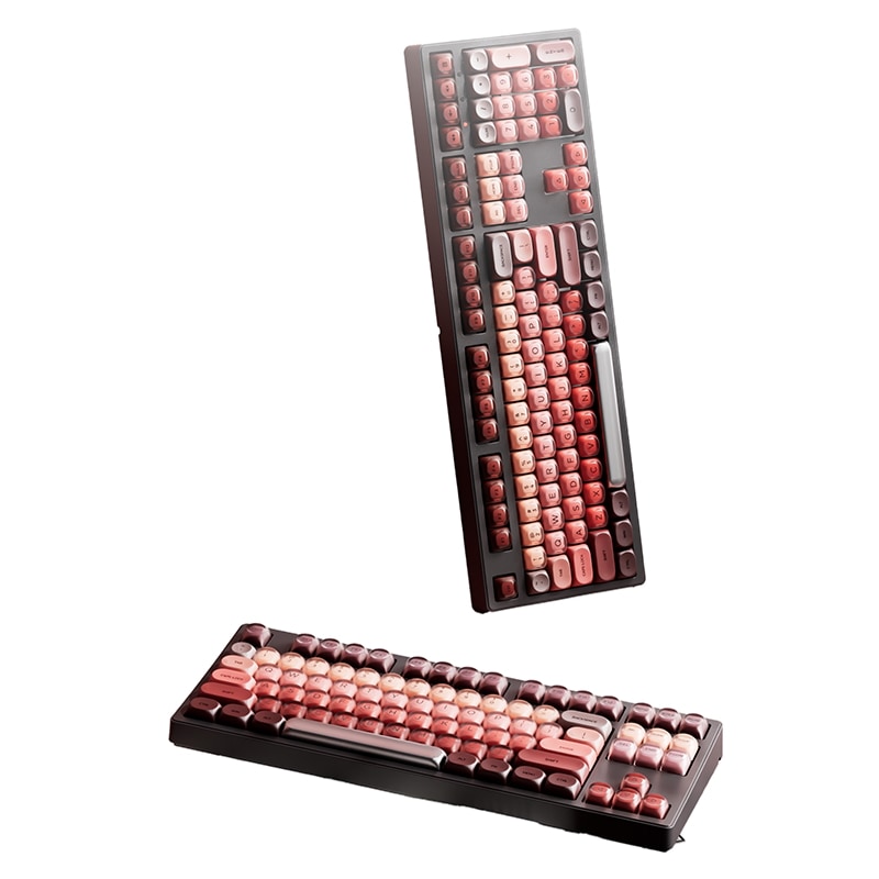 前方者 リップ&ファンデーション 87キー ワイヤレス メカニカルキーボードマウスセット - Bluetooth対応 女性向け 高デザイン PCオフィス用