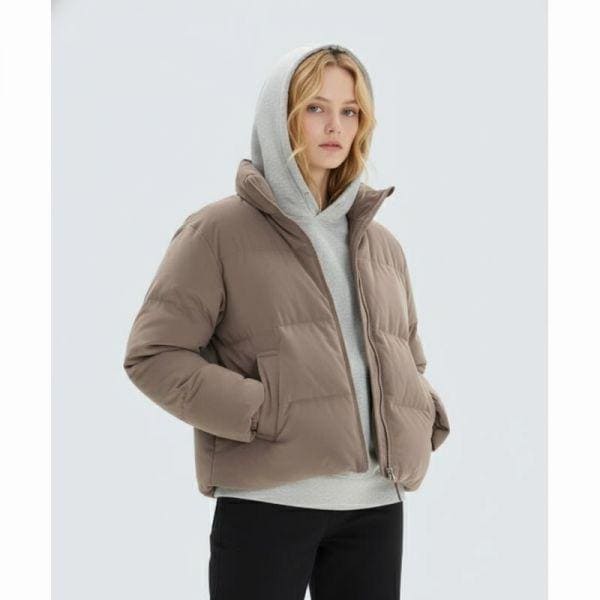 SNOWPEAK APPAREL ベルベット 女性 スタンドネック ジャケット S24WWFDJ75 ココア