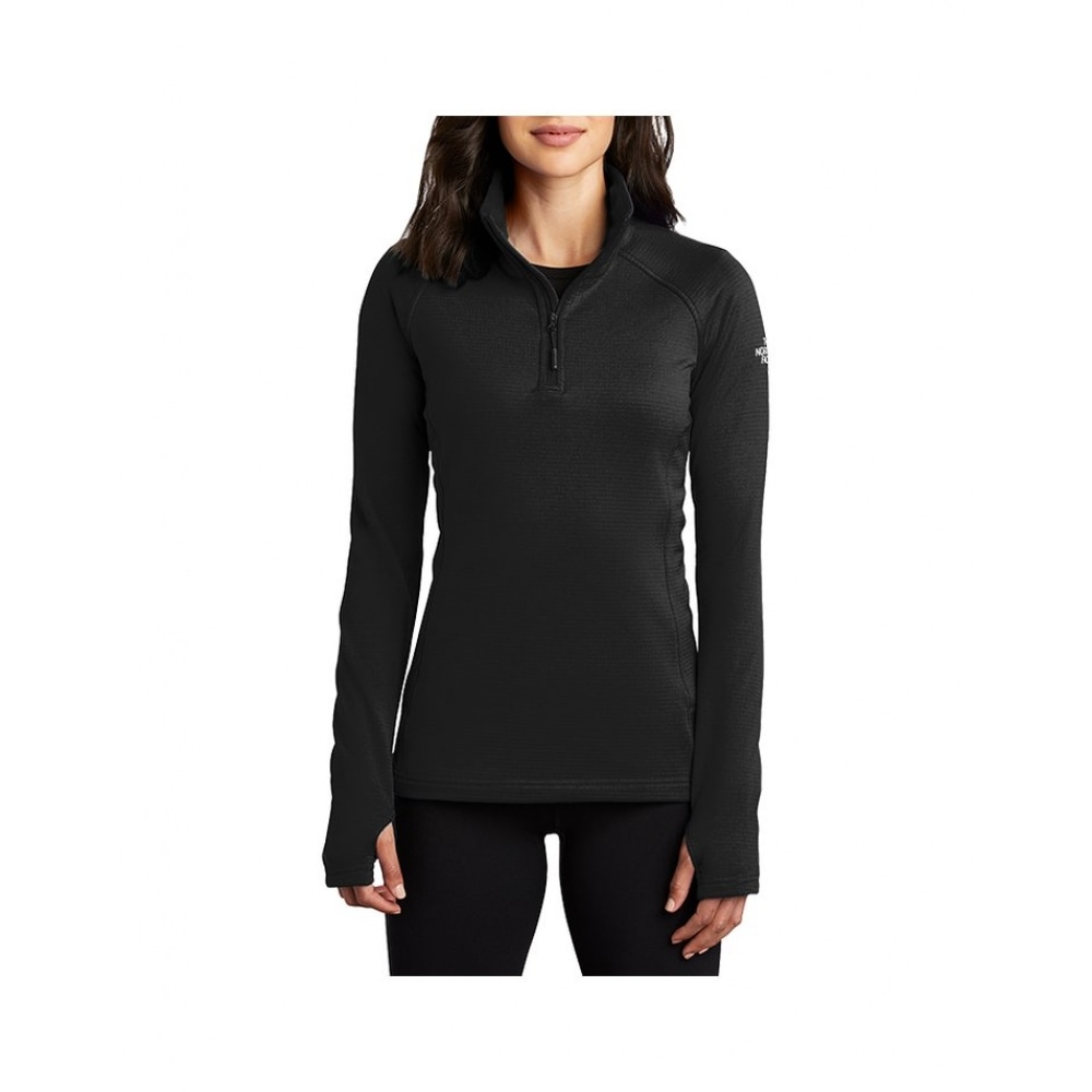 North Face 女性用フリースハーフジップアップロングスリーブ