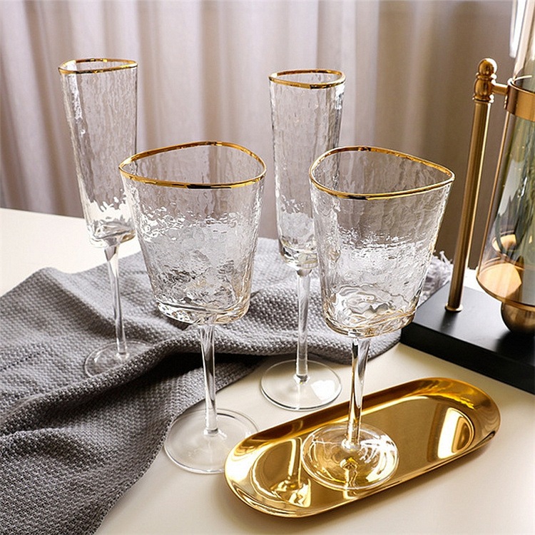 使い勝手の良い 韓国ファッションクリスタル グラスレッド ワイングラス トライアングルグラス シャンパングラス グラス