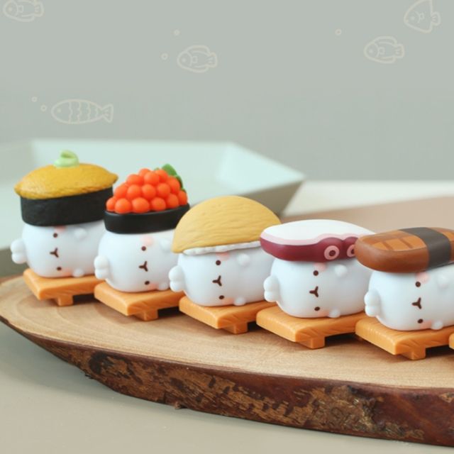 モランイ お寿司屋 フィギュア 6点セット（ランダム）