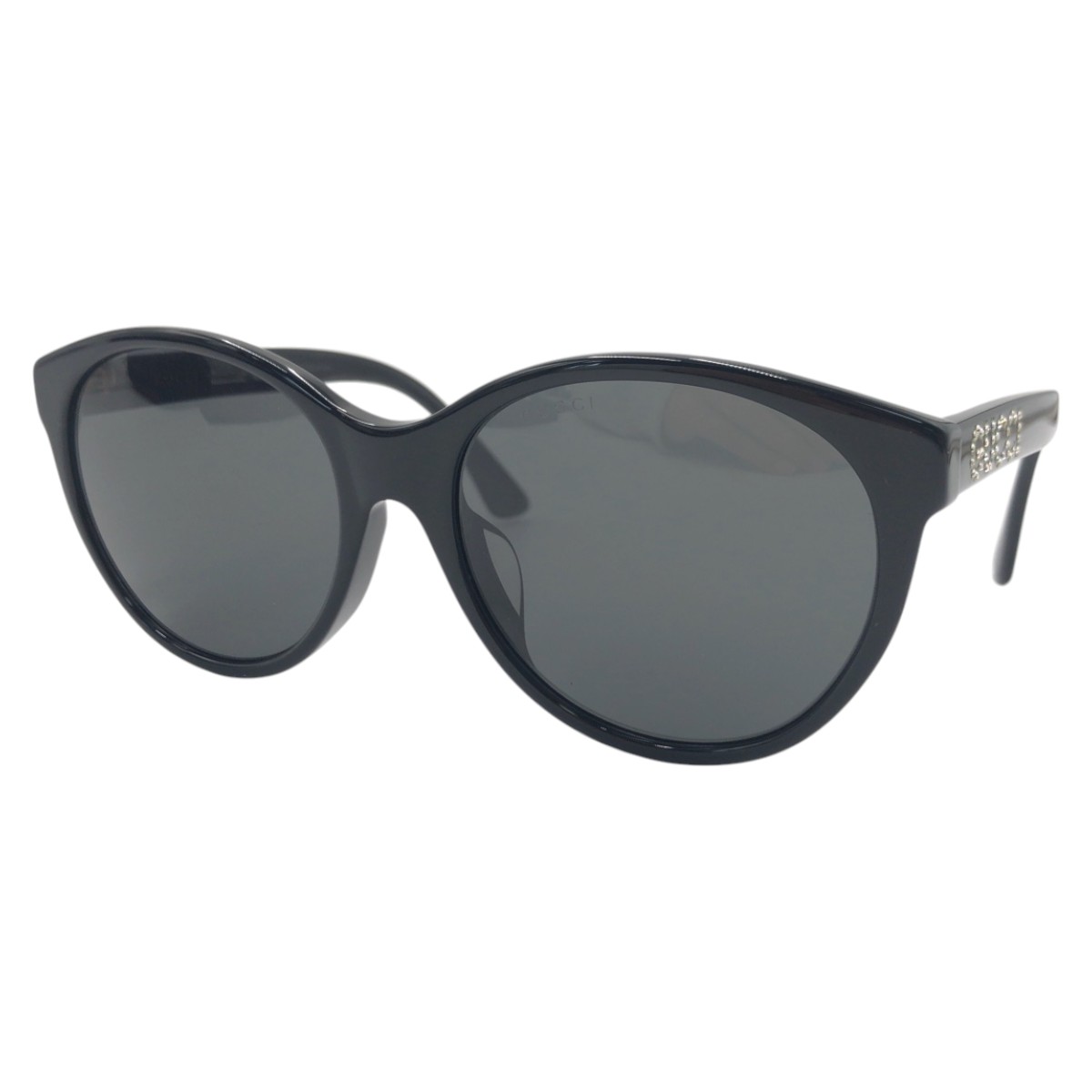 美品 ラインストーン ブラック 黒 プラスチック GG0419 SA 001 5618 145 サングラス 男女兼用 メンズ 503715