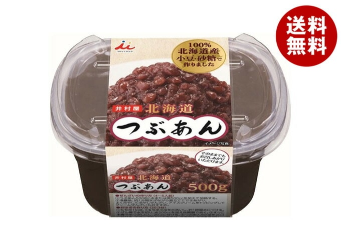 井村屋 北海道つぶあん 500g＊6個入＊(2ケース) 5,406円