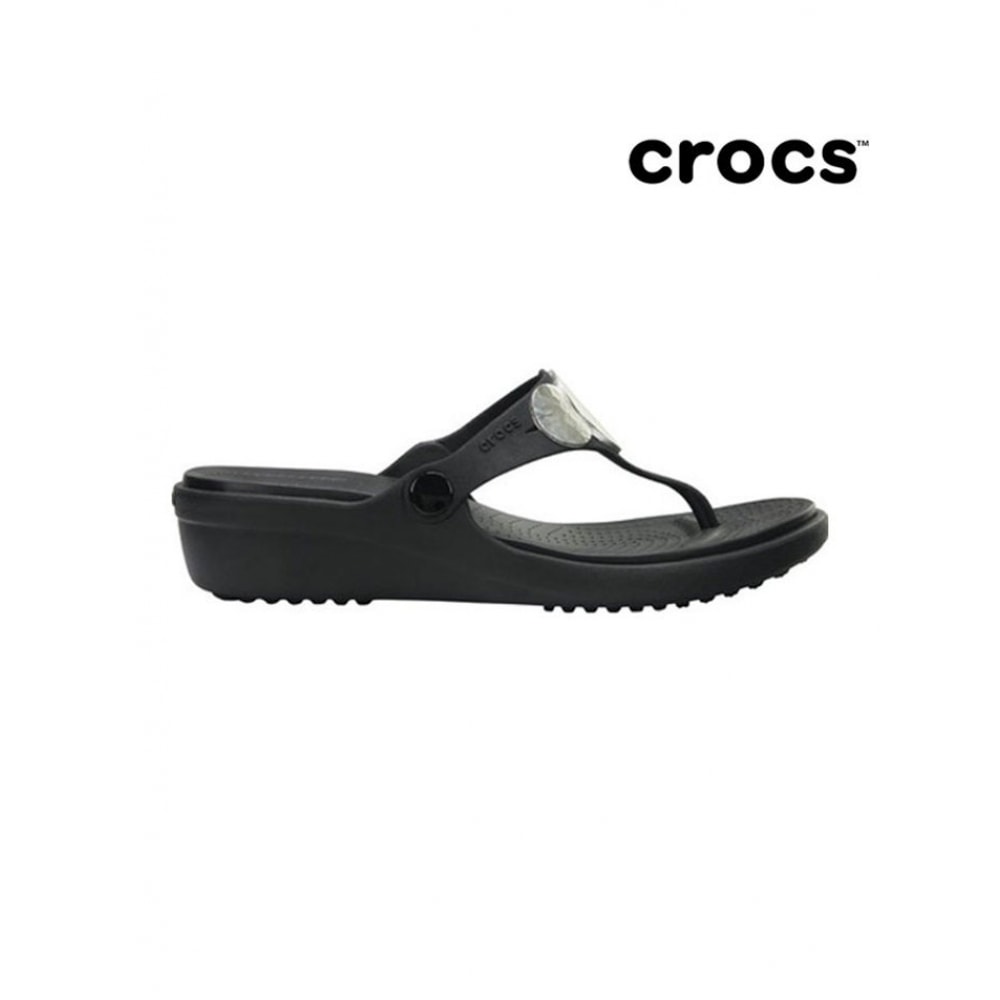 クロックス 女性 エンベリッシュド ウェッジ フリップ ブラック 204009-923 7,951円