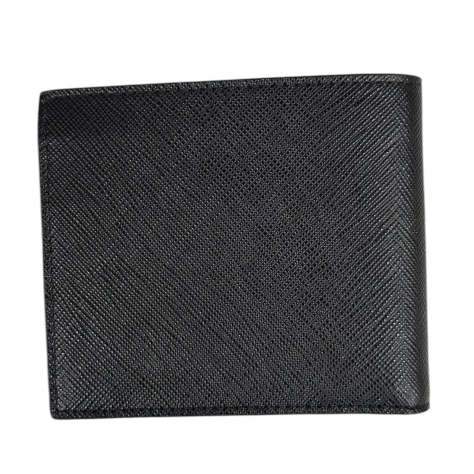 プラダ サフィアーノ 二つ折り財布 レザー 2MO738 PRADA 中古 美品