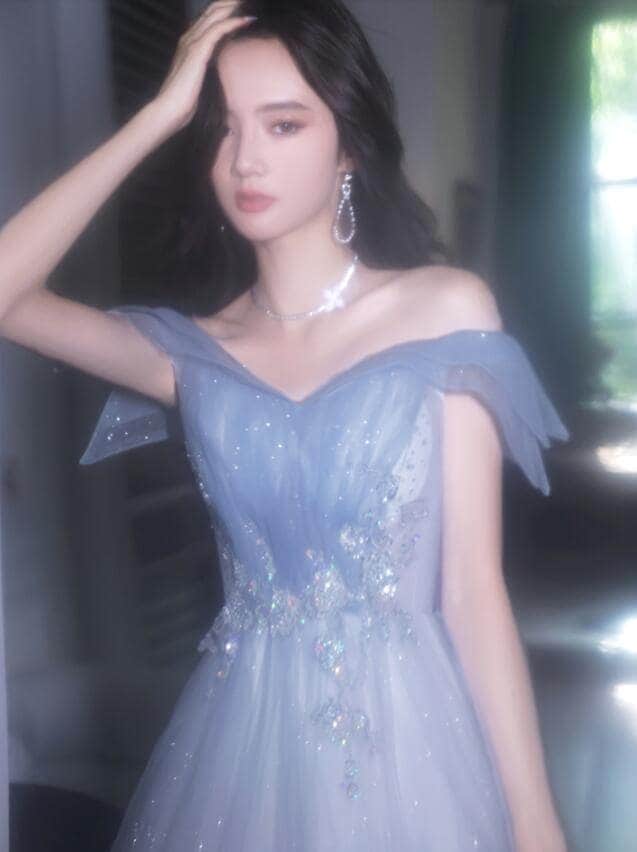 結婚式 宴会 ボートネック 花嫁 ウェディングドレス 刺繍 レディース 学生ドレス ロング丈 飲み会 Aラインドレス パーティードレス 可愛い 同窓会 2次会 卒入式 イブニングドレス 発表会 お呼ば