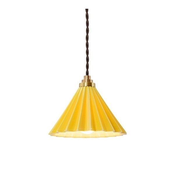gram8 TC-1512-BR/YE DRIPPER LAMP ペンダントライト コンセントタイプ イエロー ブラウンコード [LED電球付属] メーカー直送