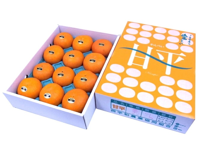 愛媛産 =甘平= 秀品 約3kg 大きさおまかせ 化粧箱 予約 1月中旬以降