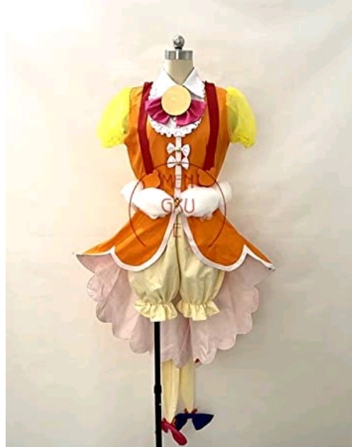 マジカルプリキュアキュアモフルンコスプレコスチューム（ご注文後のサイズはメールでお問い合わせください）