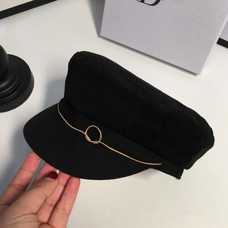 【送料無料】レディース 帽子 おしゃれ ハット キャスケット つば ブラック 大人可愛い