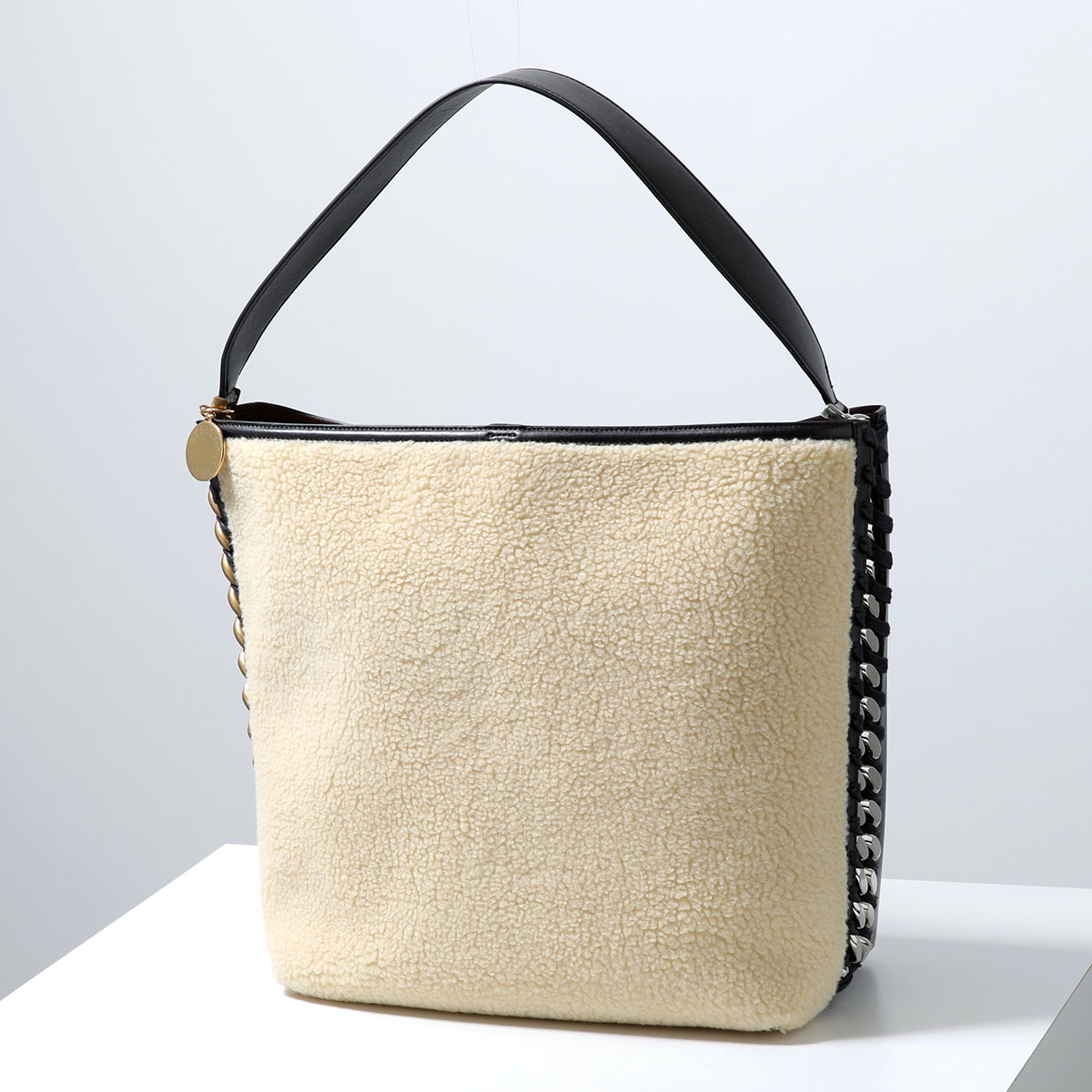 STELLA McCARTNEY ステラマッカートニー トートバッグ Frayme フレイム 7B0011 WP0066 レディース ボア 鞄 1000/BLACK 7B0011WP0066000