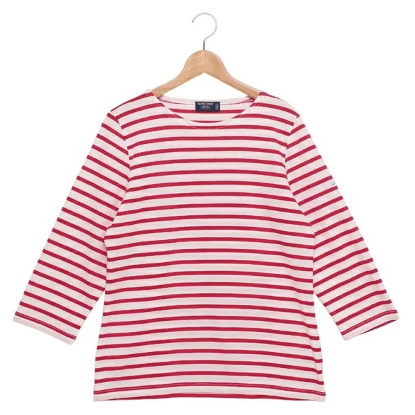 Tシャツ カットソー ガラテア レッド ホワイト レディース ST.JAMES 4131
