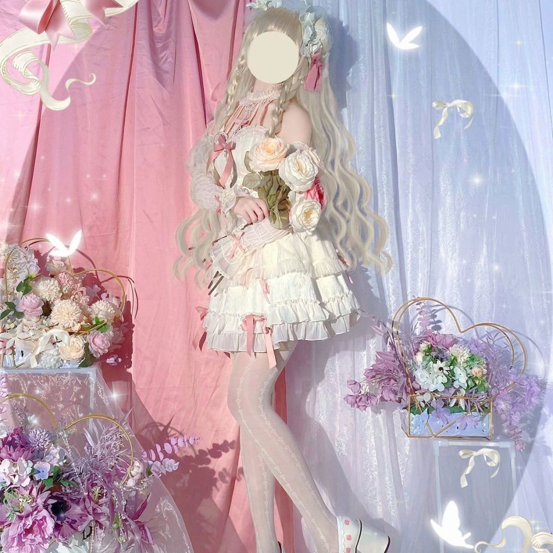 ロリータドレス 十字姫 ロリータワンピース キャミソールスカート 花嫁ロリータ ワンピース 13,023円