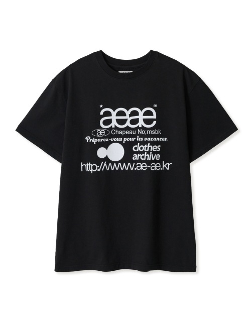 【AEAE】 WEB LOGO T-SHIRTS [BLACK] 正規品