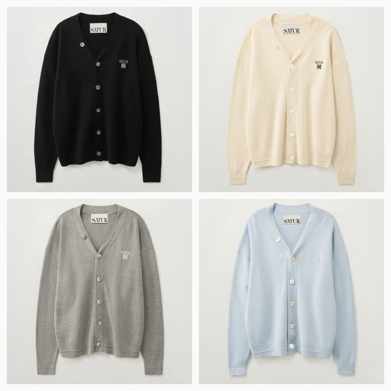 【SATUR】26SS ESSENTIAL FARO CARDIGAN : 4COLORS