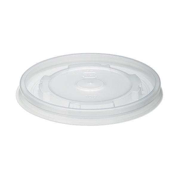 （まとめ）アヅミ産業 紙カップ 汁椀 外嵌合フタ DYC-100 1パック（100枚）[x10セット]